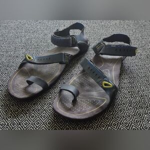 Teva Black and Yellow Sandals
